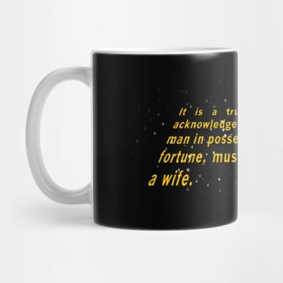 Pride and Prejudice Opening Crawl Mug